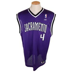 NBA Reebok Sacramento Kings Chris Webber #4 Jersey XL Purple